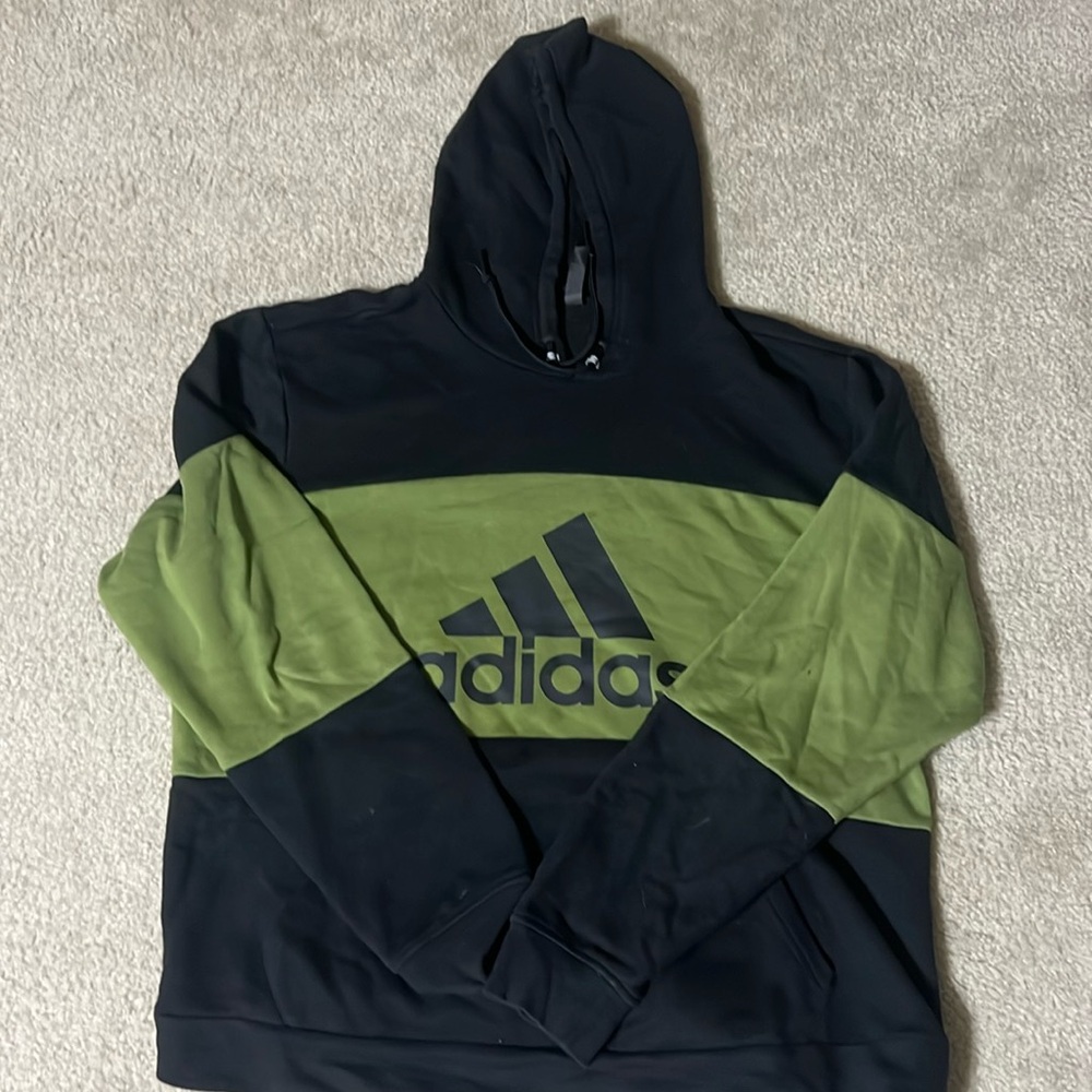 Green Adidas hoodie size XL